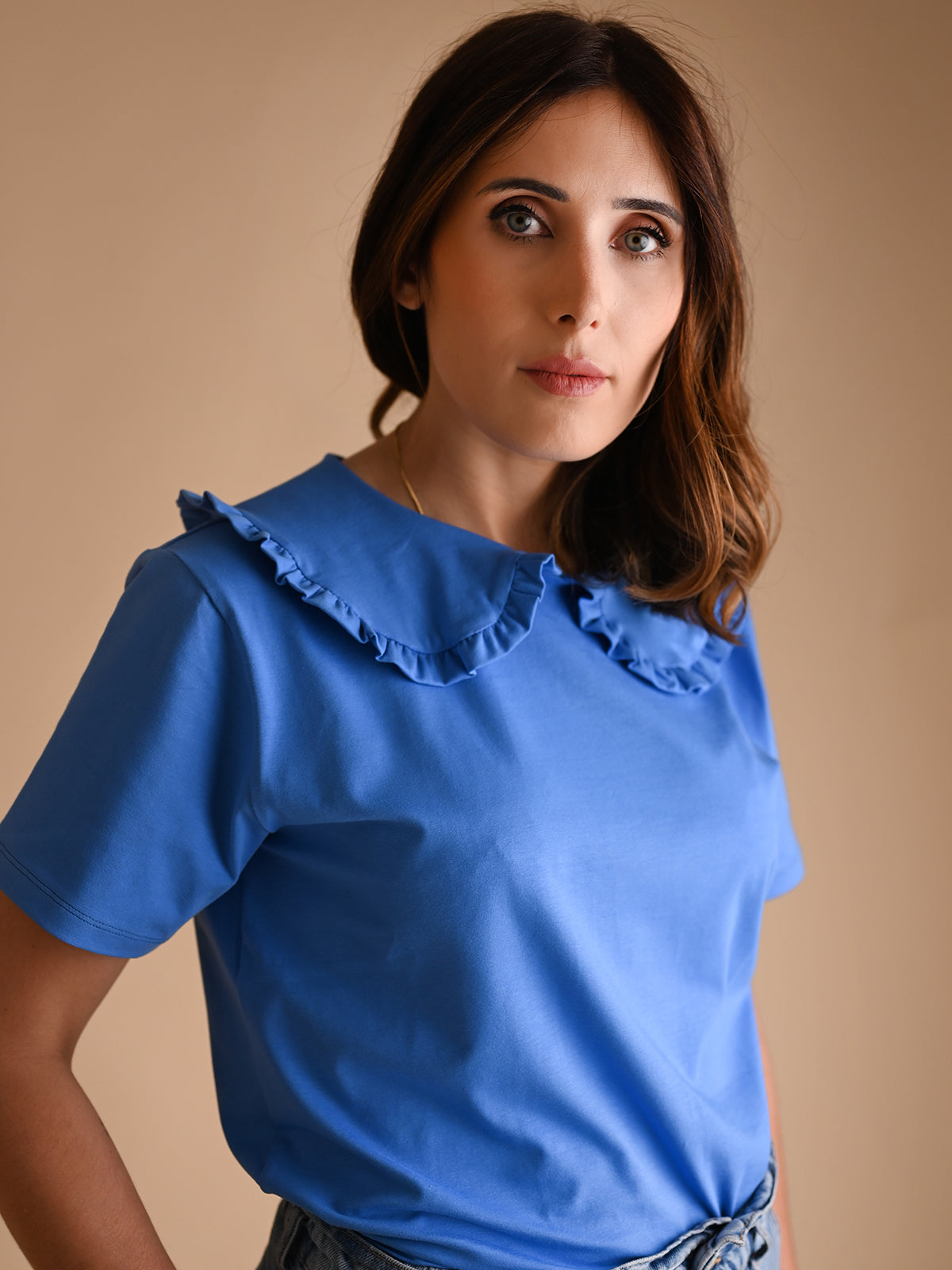 Tshirt Merry | Blue Denim