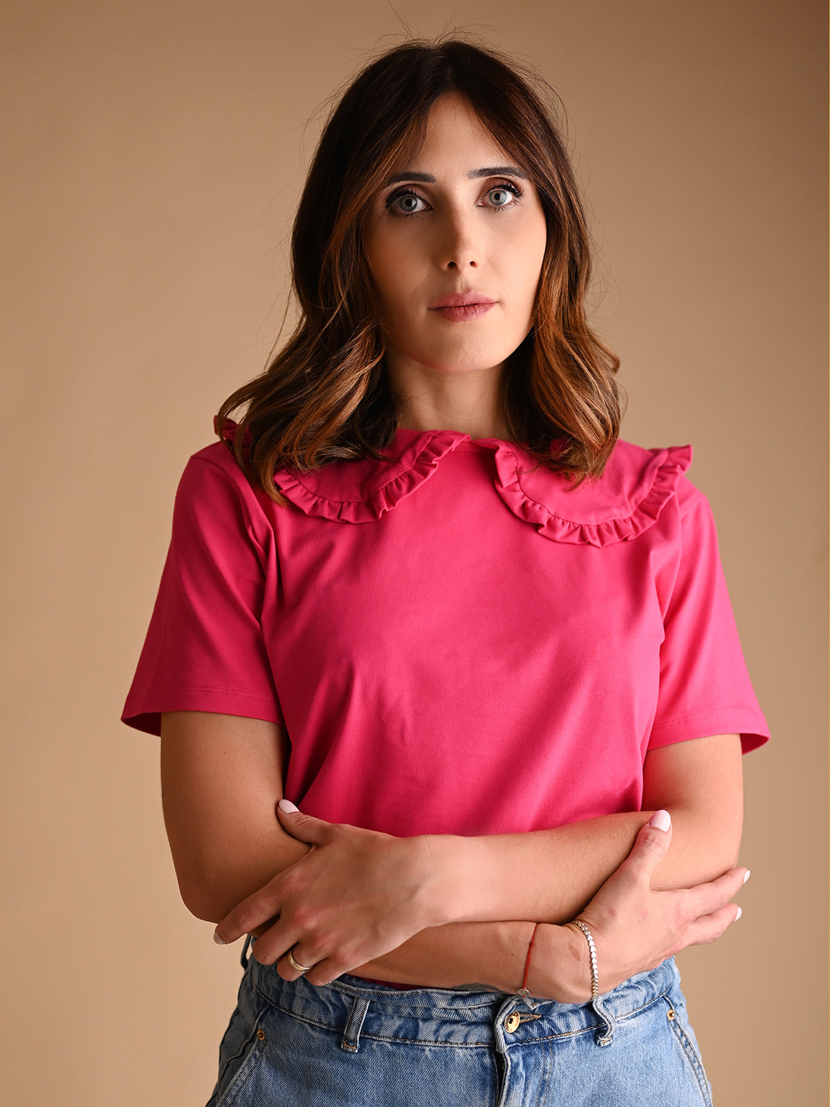 Tshirt Merry | Pink Magenta