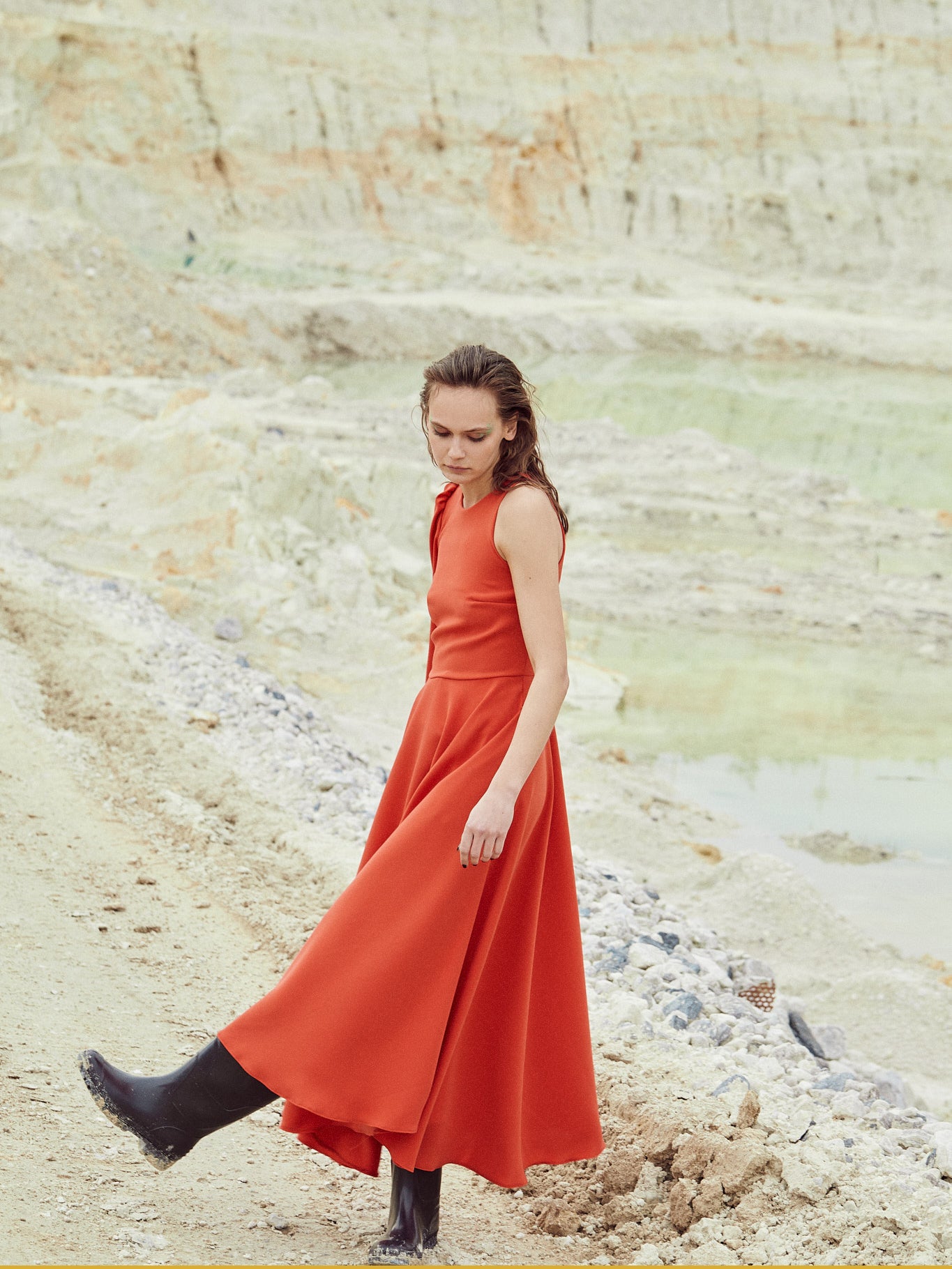 Vestido Julia | Laranja-coral