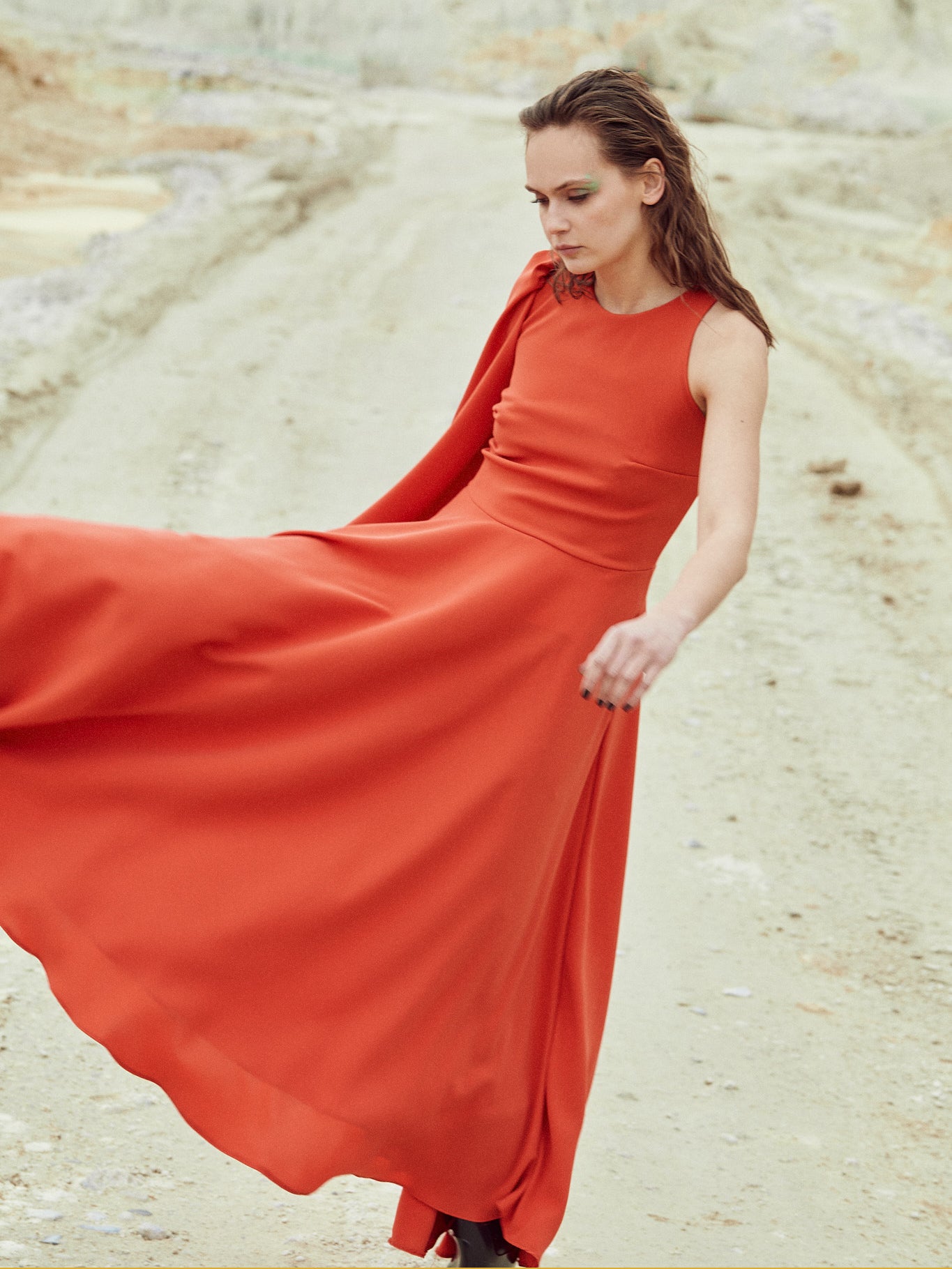 Vestido Julia | Laranja-coral