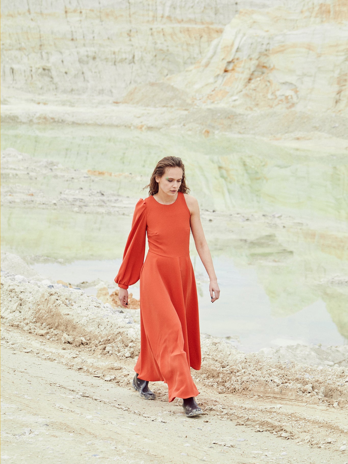 Vestido Julia | Laranja-coral