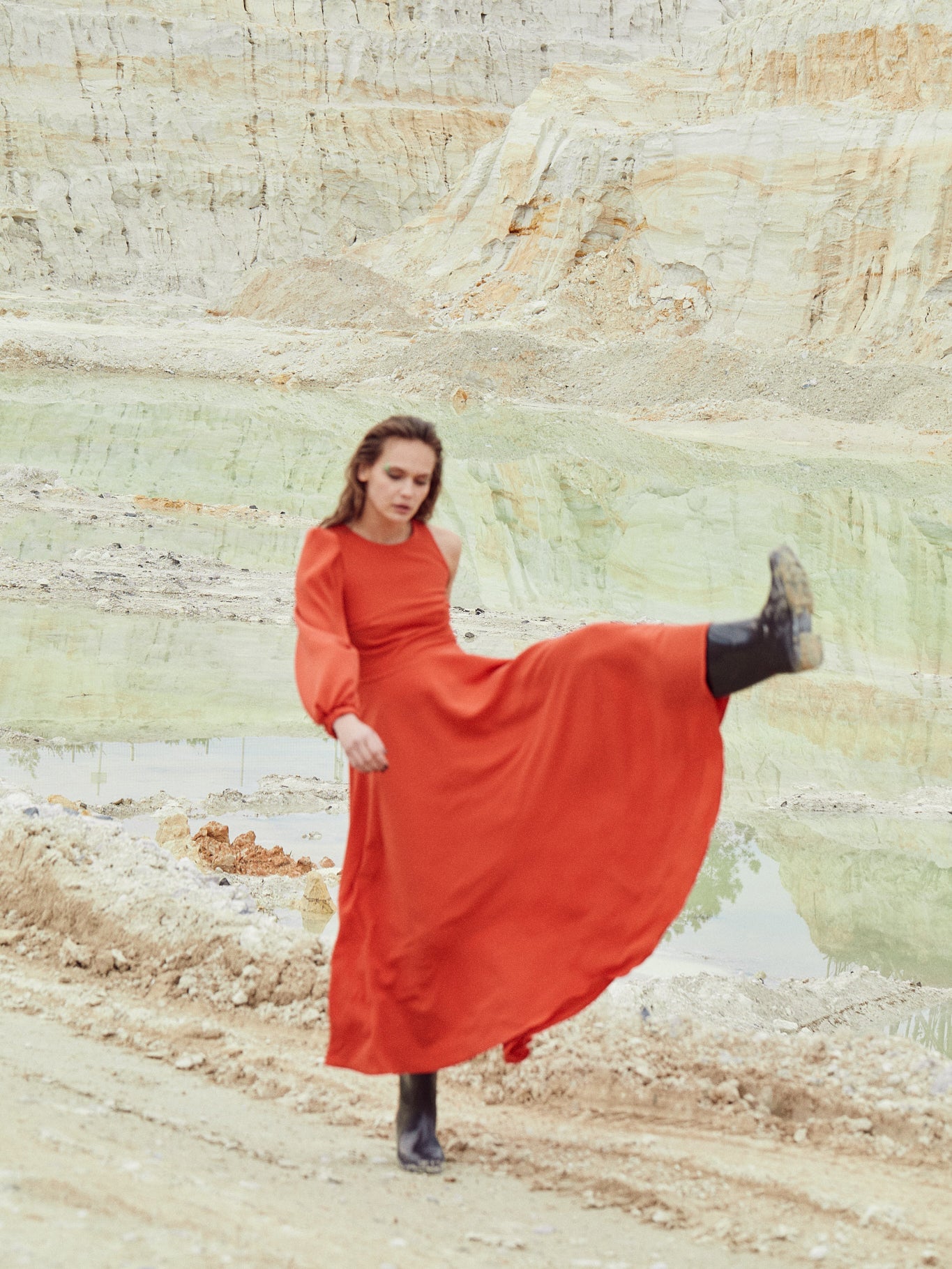 Vestido Julia | Laranja-coral