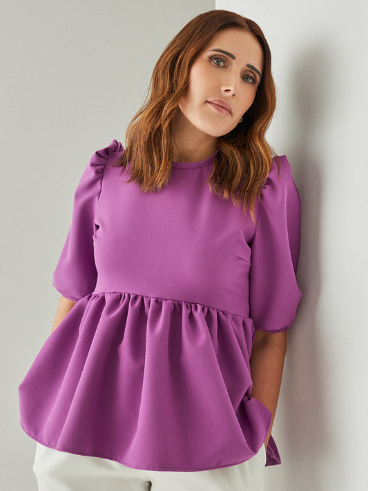 Mary Blouse | Dark Purple