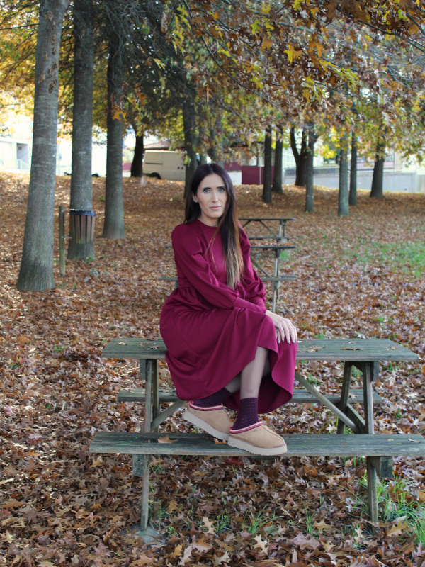 Vestido Mary | Bordeaux