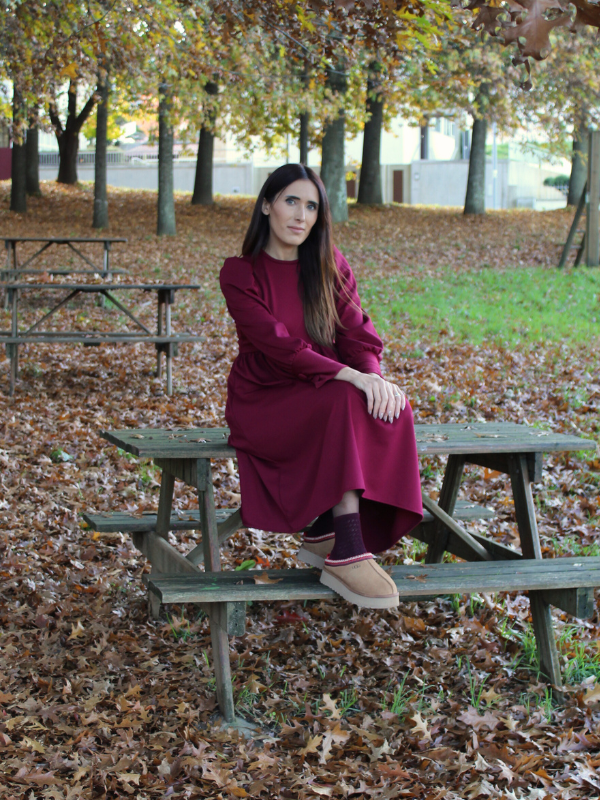 Vestido Mary | Bordeaux